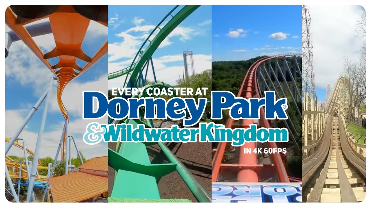 Every Roller Coaster at Dorney Park - 4K 60FPS POVS