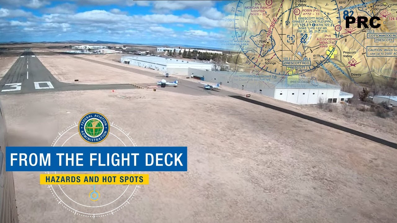 From the Flight Deck – Prescott Regional Airport, AZ (Ernest A. Love Field) (PRC)