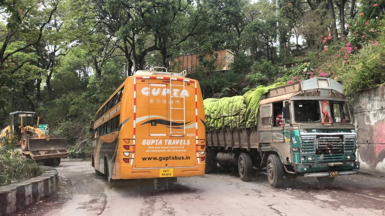 Keshkal Ghati | केशकाल घाटी | छत्तीसगढ़ की सबसे खतरनाक घाटी केशकाल घाटी मे बस ओवरटेक