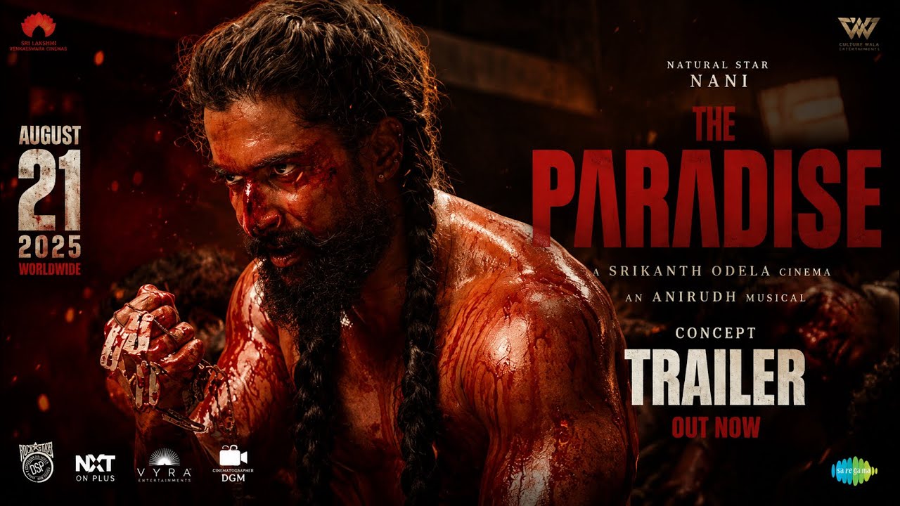 The Paradise Trailer | Nani | Srikanth Odela | Anirudh | Nani Paradise Trailer 