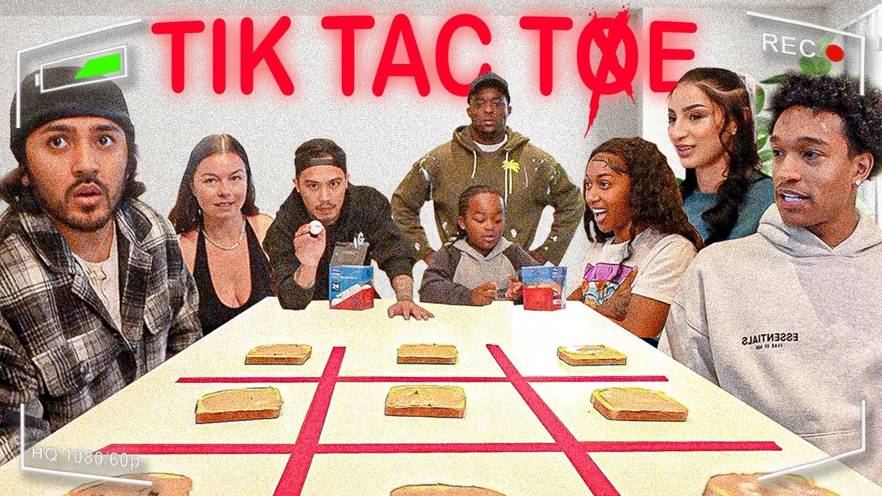 TIK TAC TOE CHALLENGE but, with Peanut Butter Slices!