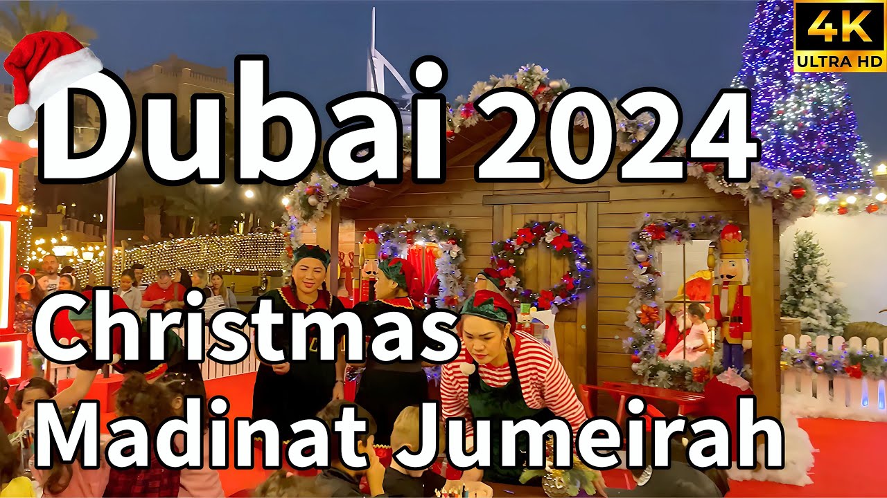 Dubai Madinat Jumeirah 🇦🇪 The Most Popular Christmas Market In Dubai! [ 4K ] Walking Tour