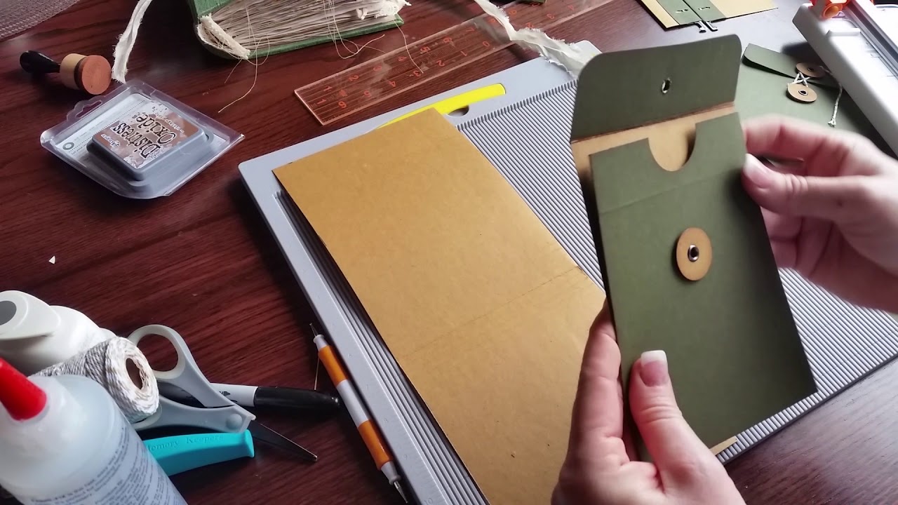 (Part 1) Envelope Tutorial (String & Button Closure) for Junk Journals and Happy Mail