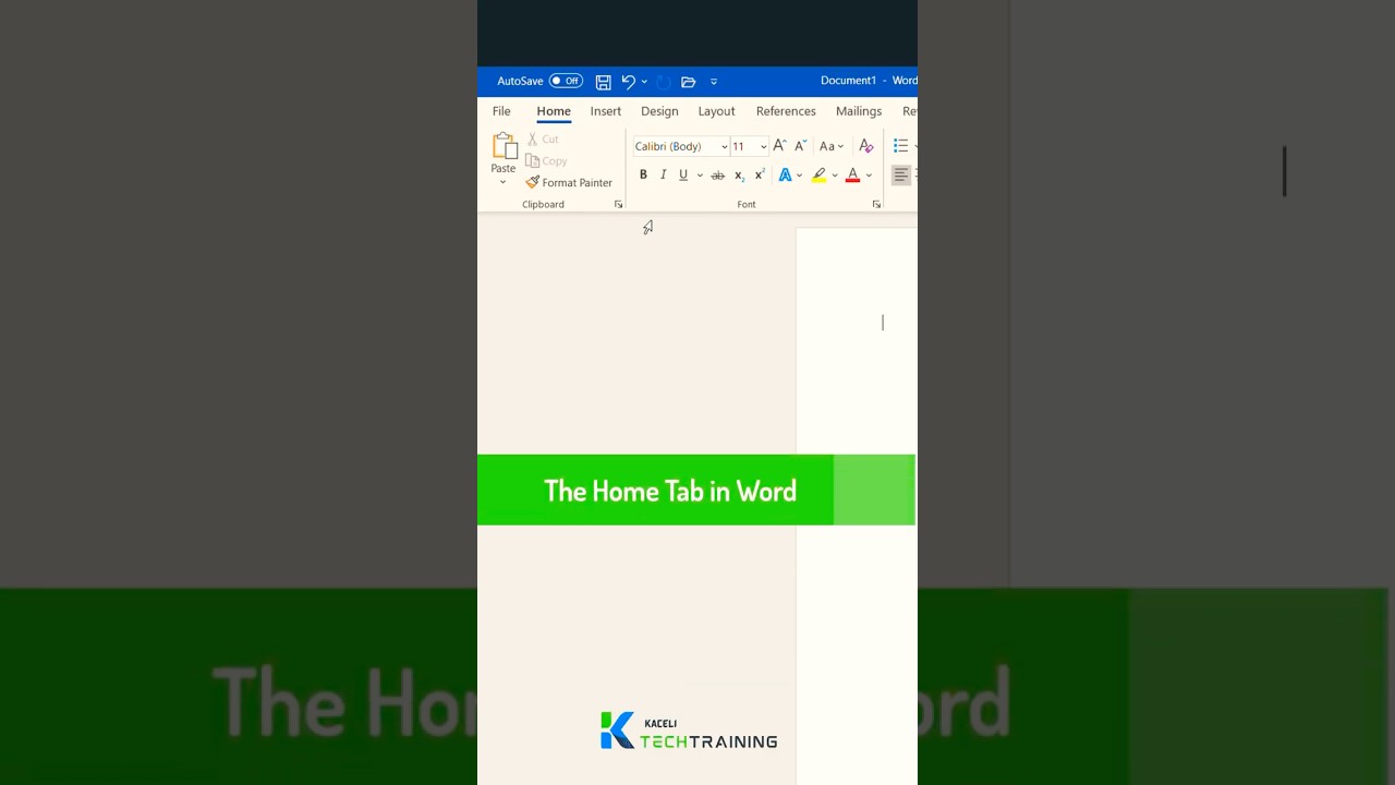 The Home Tab in Word #microsoftoffice #wordtutorial