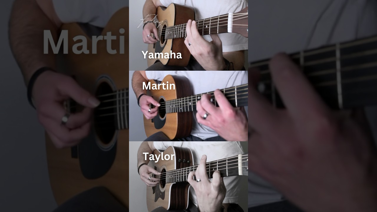 Which sound do you like? | The ULTIMATE guitar comparison #acousticguitar #comparison