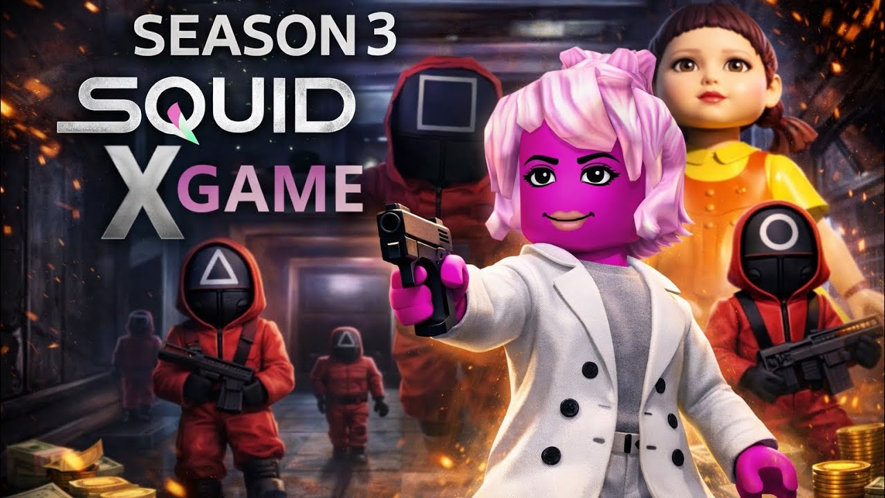 Playing squid games on Roblox watch to the end😲😲😲