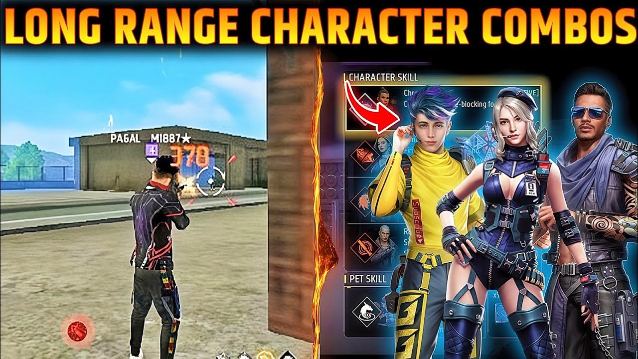 Top 2 OP Long Range Combos for Pro Players | Free Fire Long Range Fight Tips
