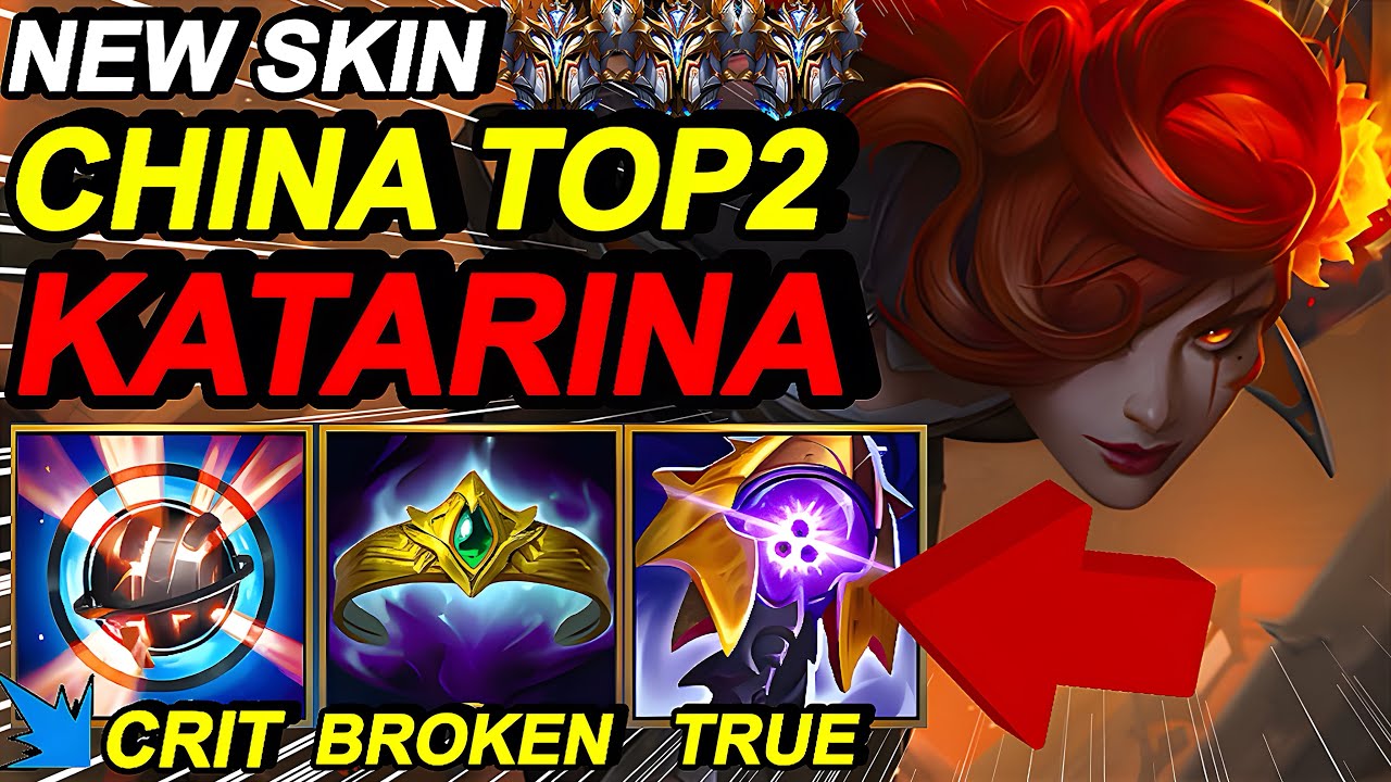 Wild Rift China Top2 Katarina Mid - Carry Best Mid - Sovereign Rank Gameplay - Best Build Runes
