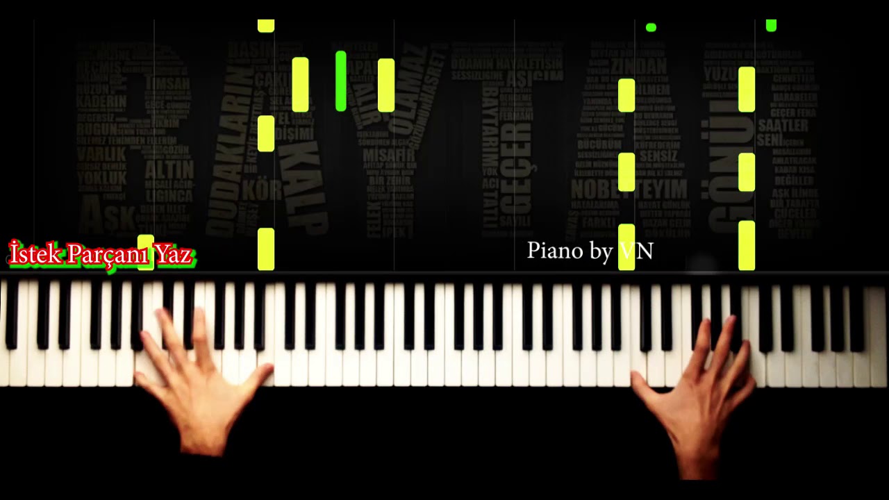 Sagopa Kajmer - BAYTAR - Piano Tutorial by VN