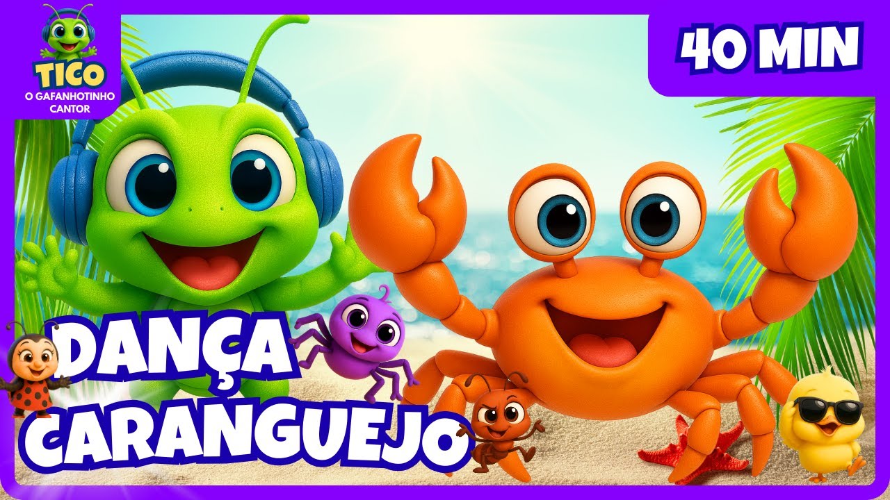 🦀🎶 Música Infantil! A Dança do Caranguejo | Tico e a Turma