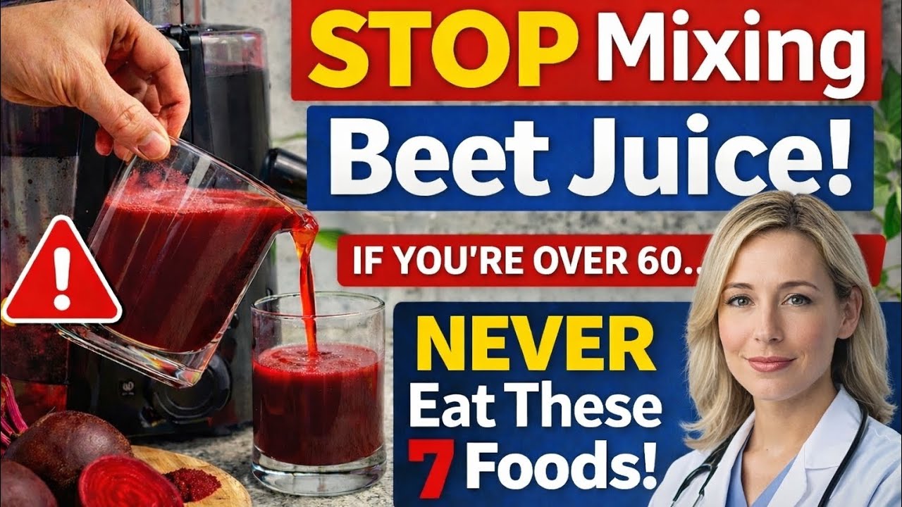 Over 60? Avoid Mixing Beet Juice With These 7 Foods | Doctor-Backed Health Warning#healthyaging 