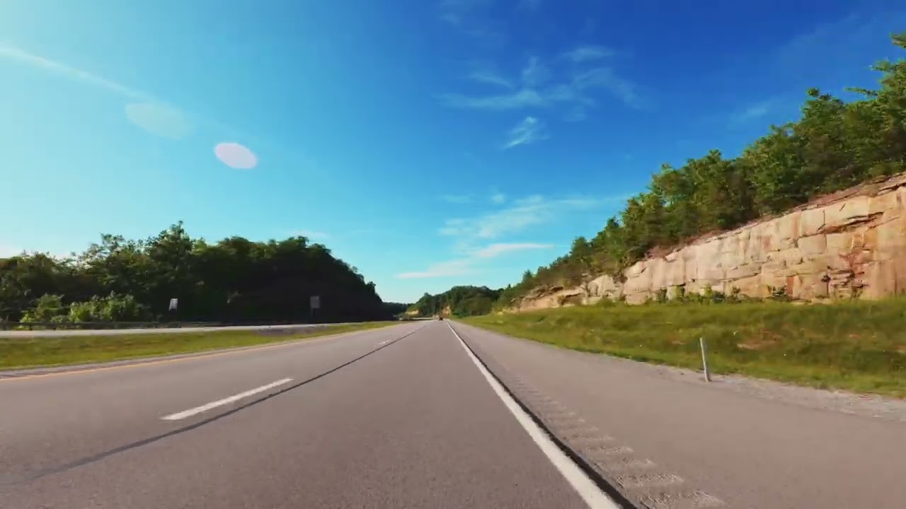 No Copyright Background, Vehicle Traveling on Road POV (No Sound) FREE Stock Video