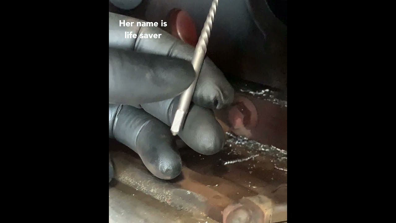 Cummins 2350 broken exhaust manifold bolt extraction technique. You ready for this. Push ups go…