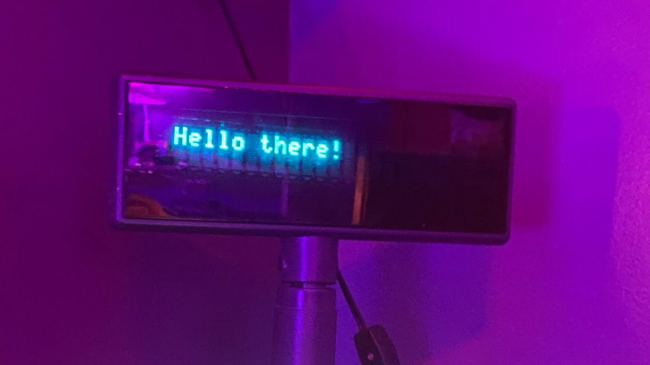 Interfacing with a POS Pole Display
