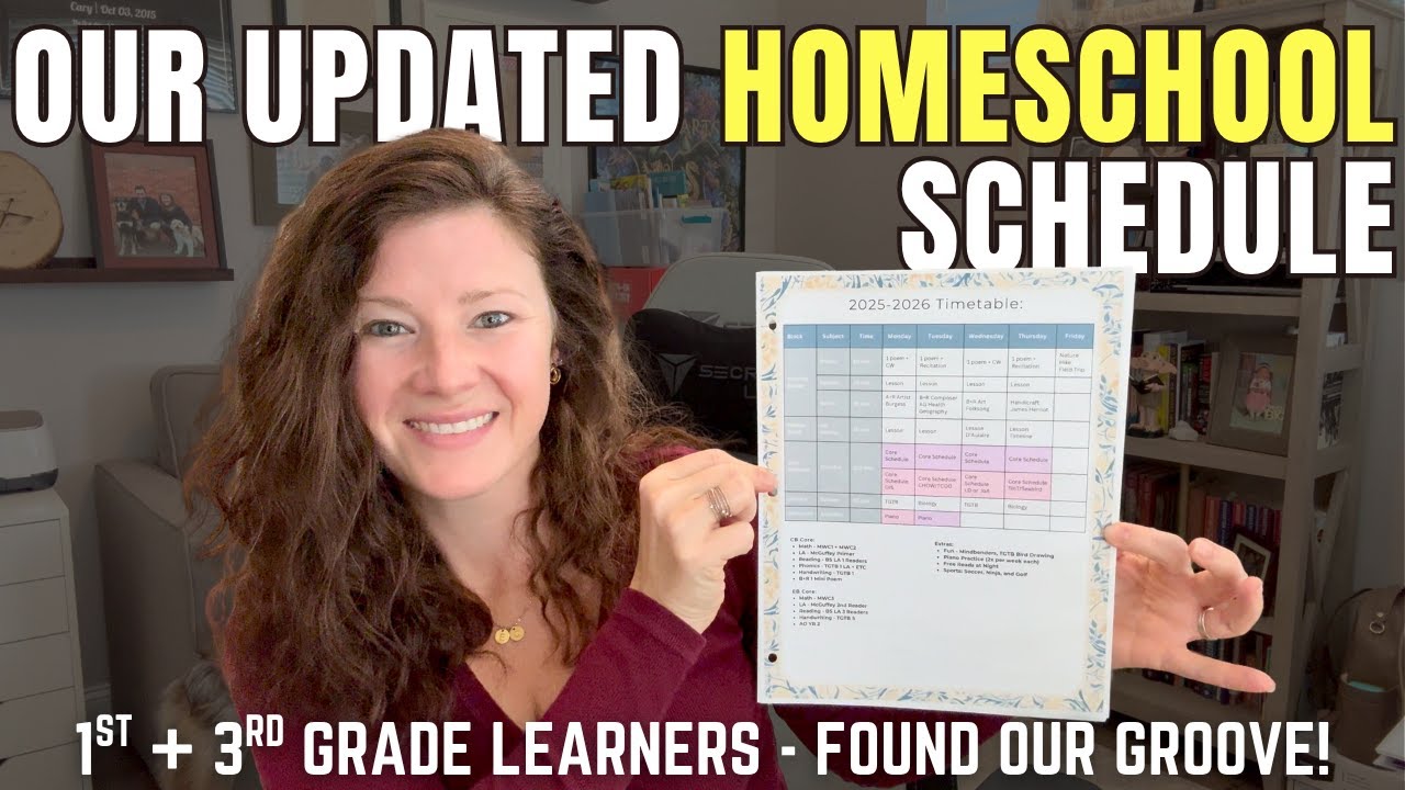 Наше *обновлённое* еженедельное расписание домашнего обучения || 1-й и 3-й классы || Домашнее обу...