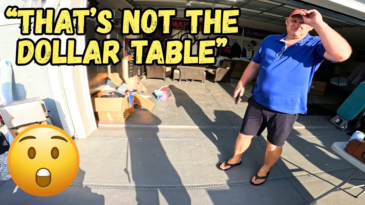 We had to put this all back at this garage sale...