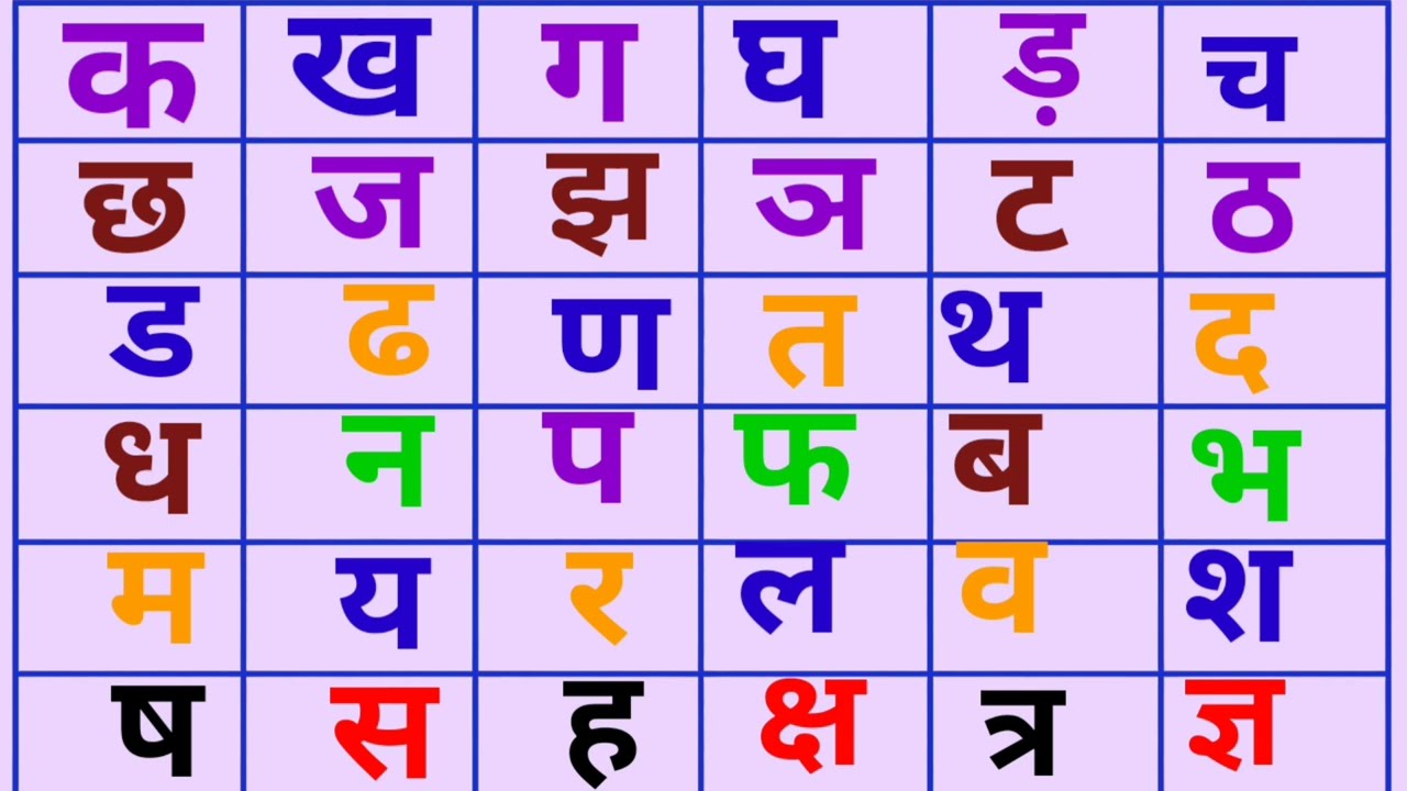 क ख ग घ हिंदीवर्णमाला | Hindi varnamala ka se gya tak | Ka kha Ga Gha