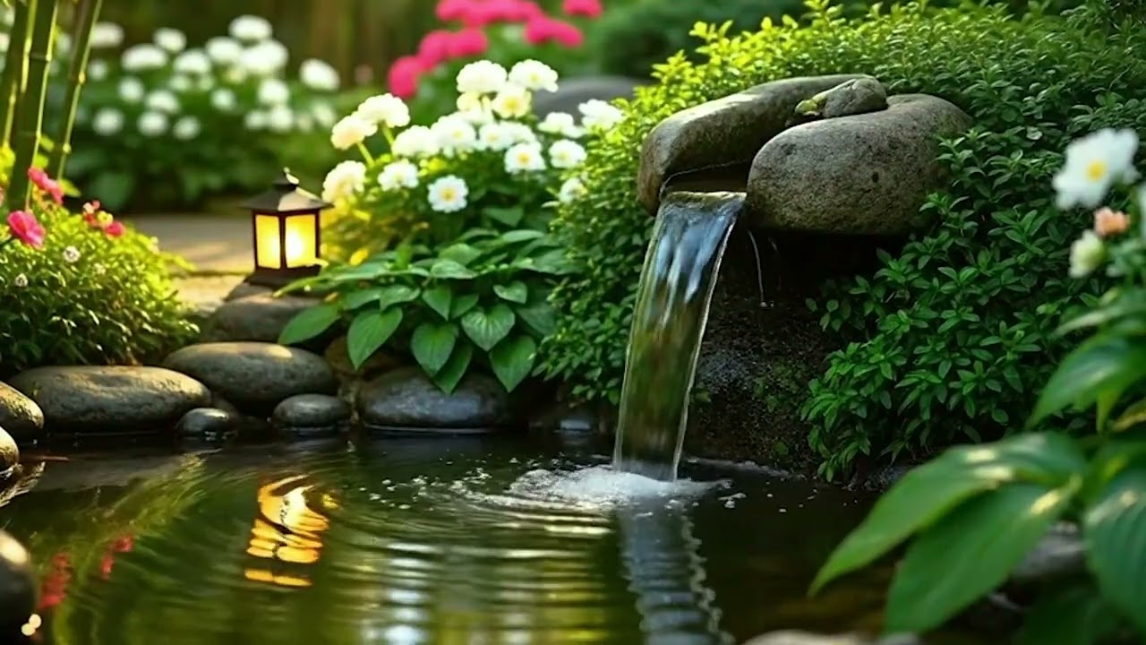 Relaxing Music to Relieve Stress and Anxiety - Beautiful Piano Music & Water Sounds for Sleeping