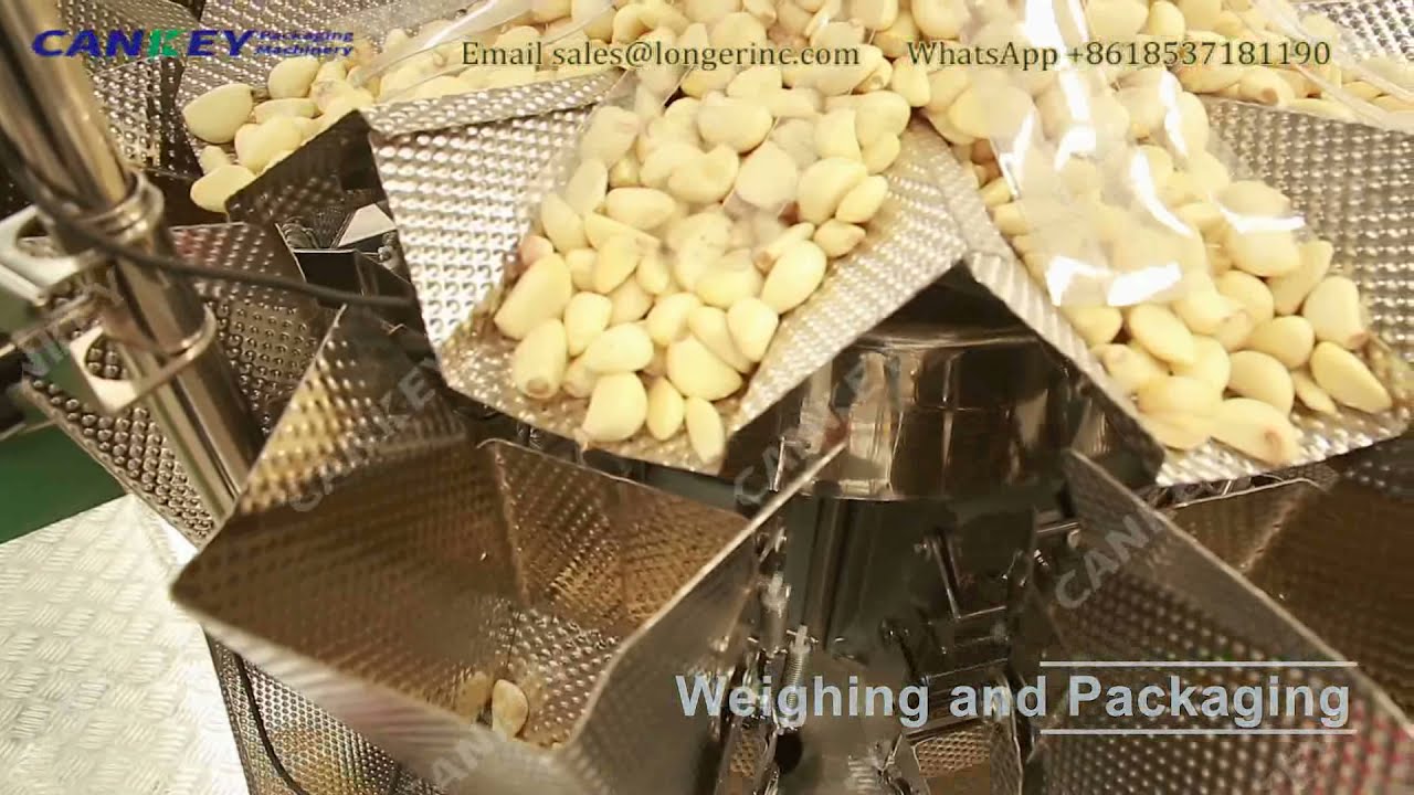 Complete Garlic Peeling & Packing Line / Garlic Clove Processing Plant