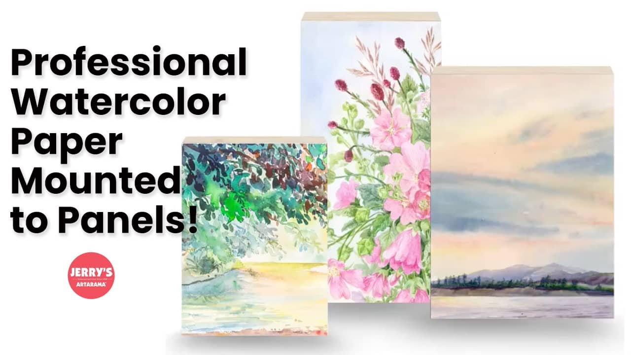 Professional Watercolor Paper Mounted to Panels - New York Central