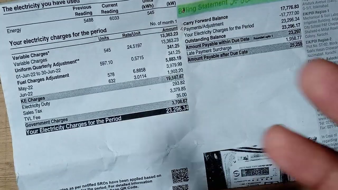 What is FCA | Fuel Charges Adjustment in K electric bill