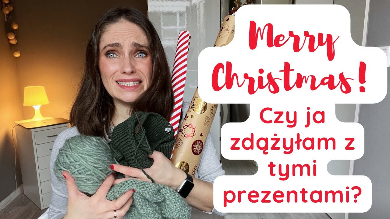 VLOG Nr. 36 | Dziergane prezenty! Czapka dockerka i sweter. Zdążyłam przed Wigilią czy nie?