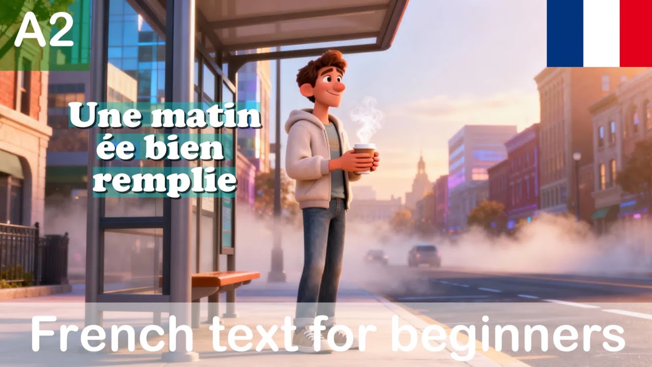 FRENCH PRACTICE | Simple Text For Beginners: Une matinée bien remplie | (A2)