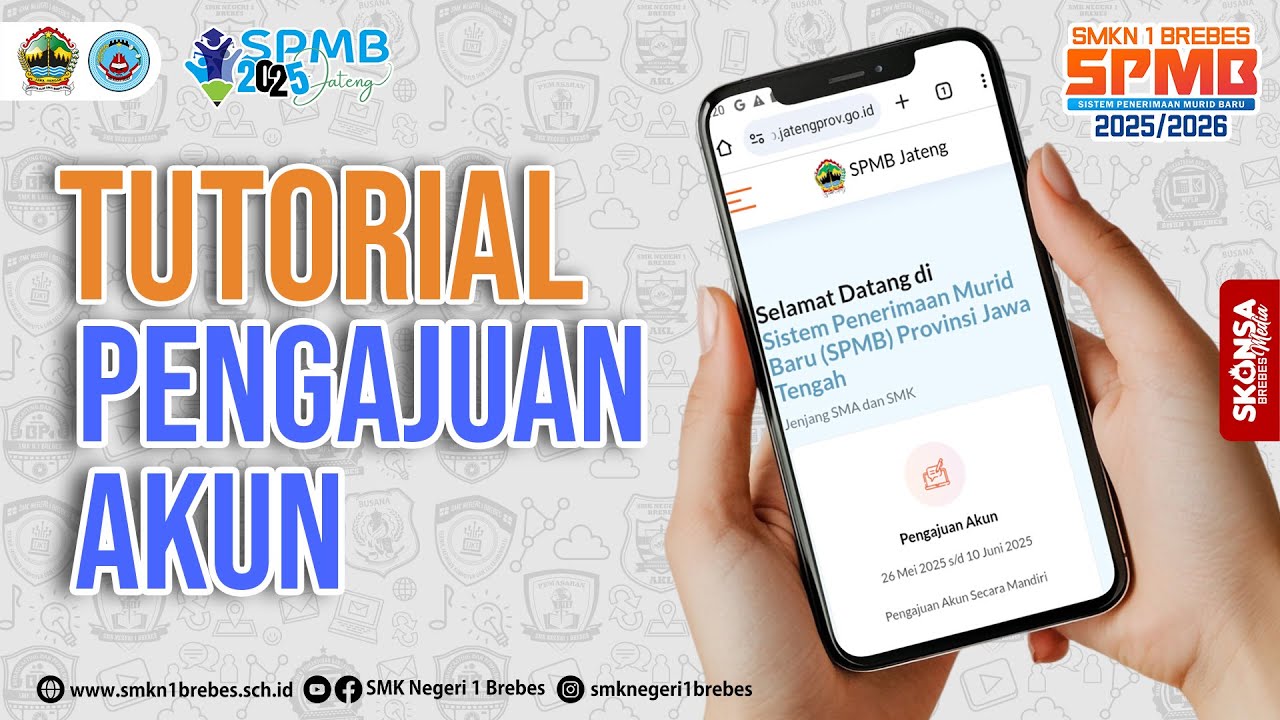 Tutorial Ajuan Akun SPMB 2025 SMKN 1 Brebes