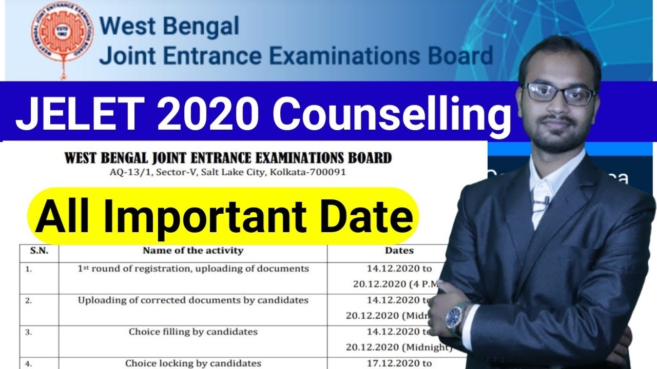 JELET Counselling Scheduled✅All Important Date for JELET 2020