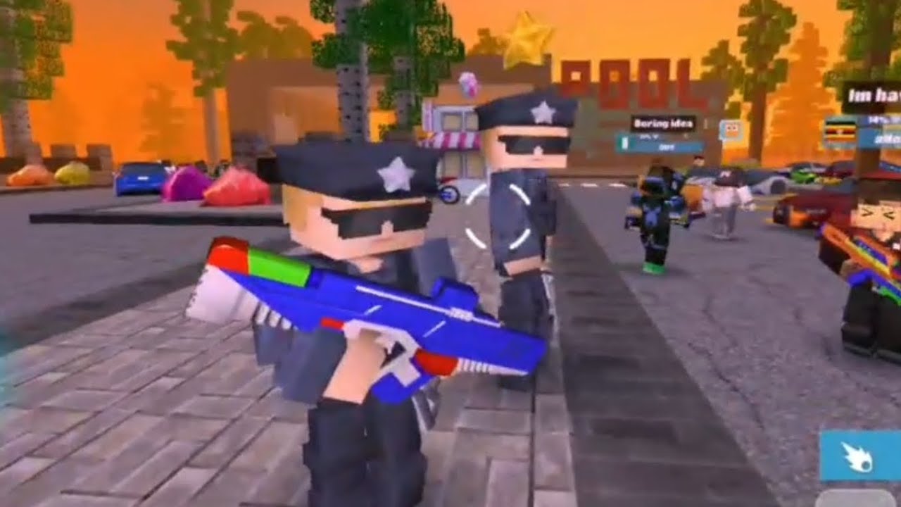 Policeman   in school party craft 
