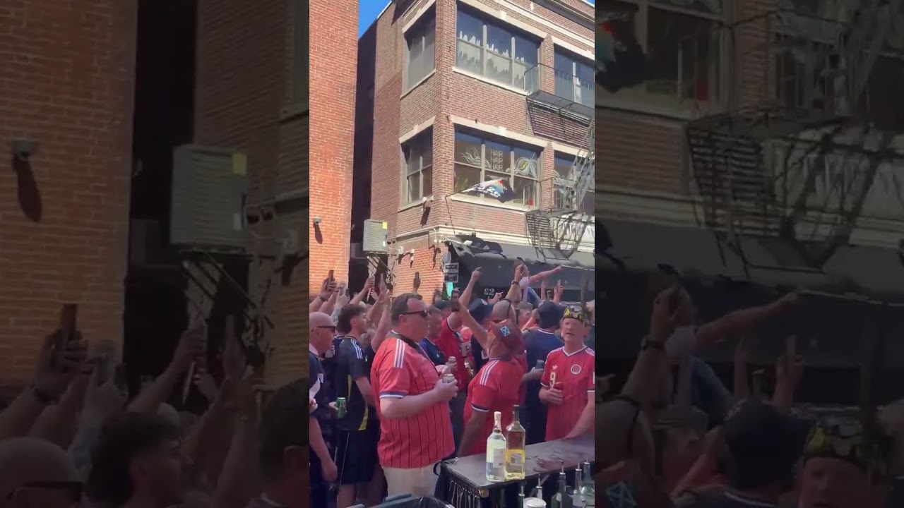 Scotland Supporters in Full Voice in Boston Before World Cup Match vs Haiti  #fifawordlcup2026