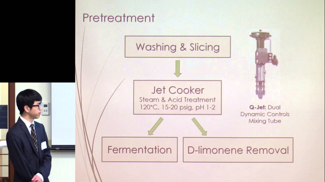 NU ChE Capstone 2016: Oranganol Inc: Production of Bioethanol from Orange Peel Waste