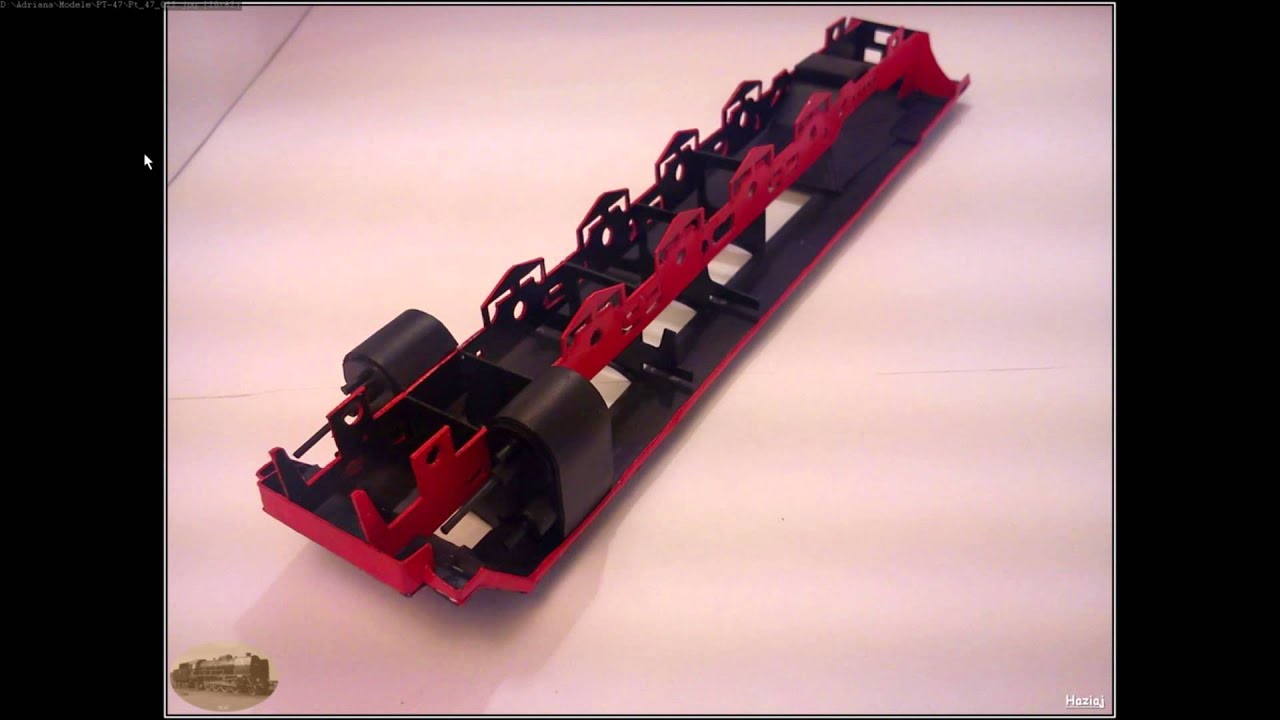 Modelarstwo kartonowe - polski parowóz Pt-47. Relacja zdjęciowa + komentarz.