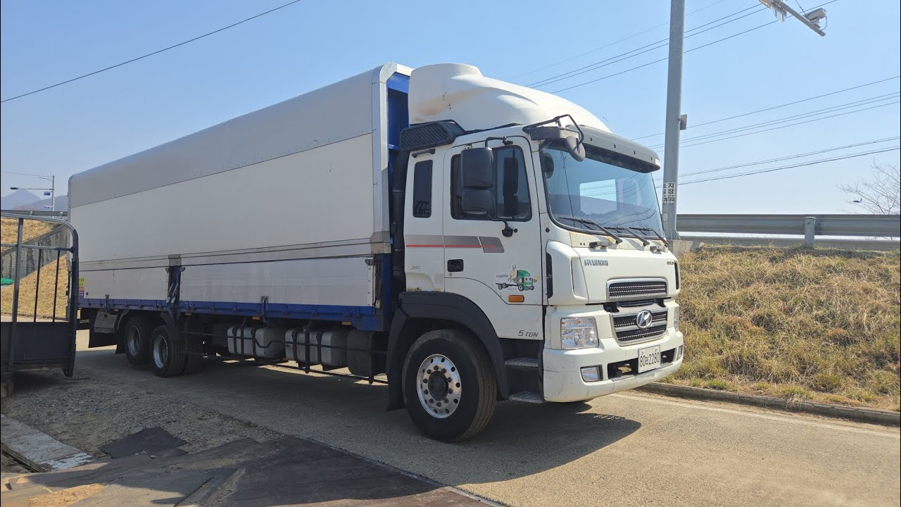 Hyundai 5ton Wingbody Long Truck Double Axle from Korea 🚢 to Africa 🌍💯✈️ 중고차 중고 트러크 현대 자동차
