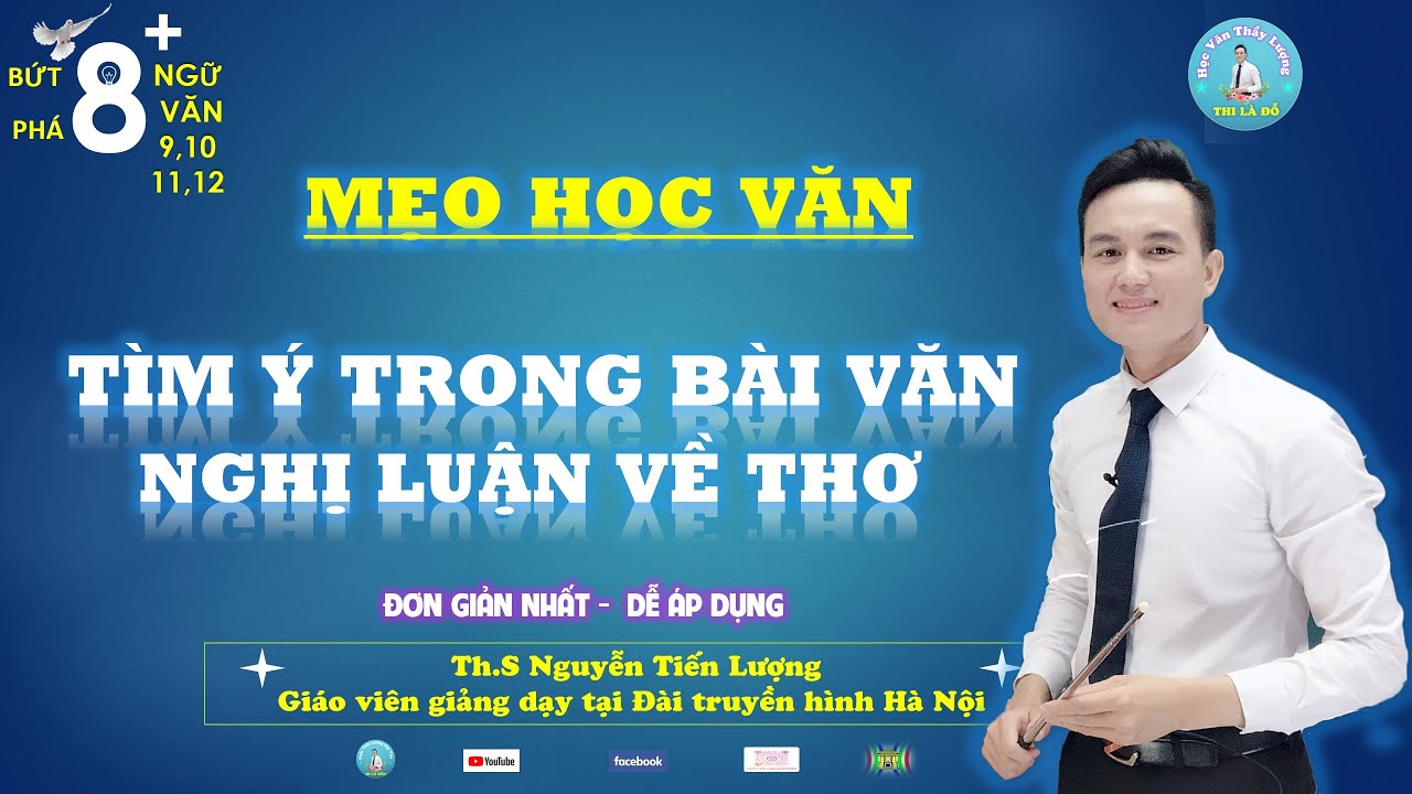 Kĩ thuật tìm ý trong bài văn nghị luận về một bài thơ đoạn thơ