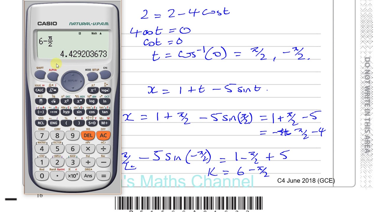 6666/01 Edexcel C4  (GCE) June 2018  Q5 Parametric Equations, Differentiation, Equation of Tangents