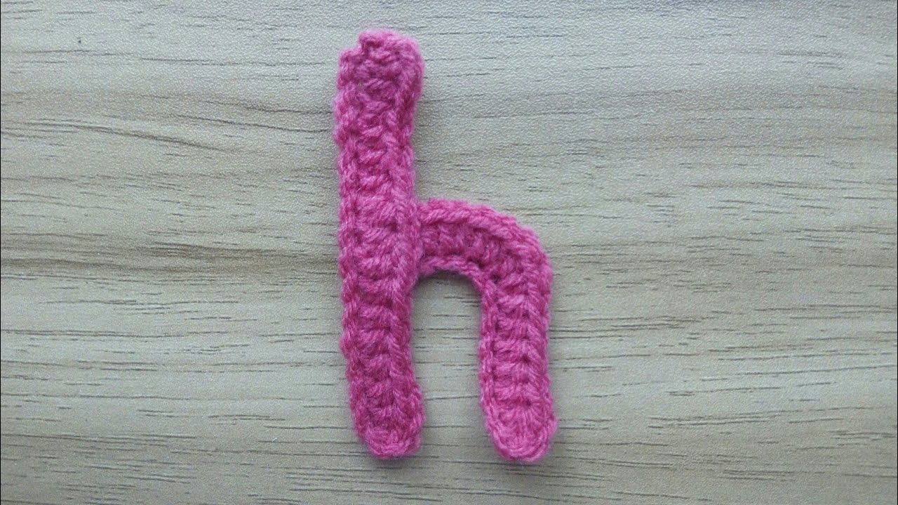 h | Crocheting Alphabet h | How to Crochet Small Letter h | Lower Case Crocheting Tutorial