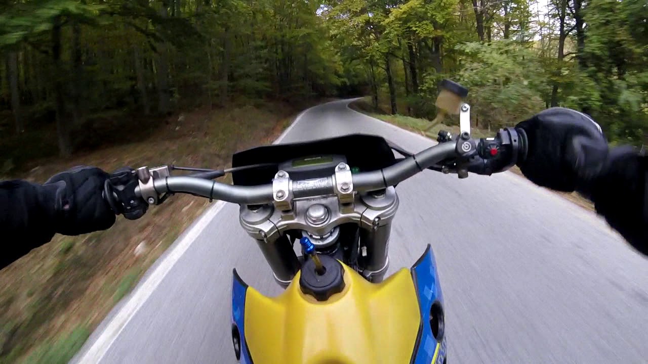 * Husaberg FS550 - Supermoto | Ride | Crash *