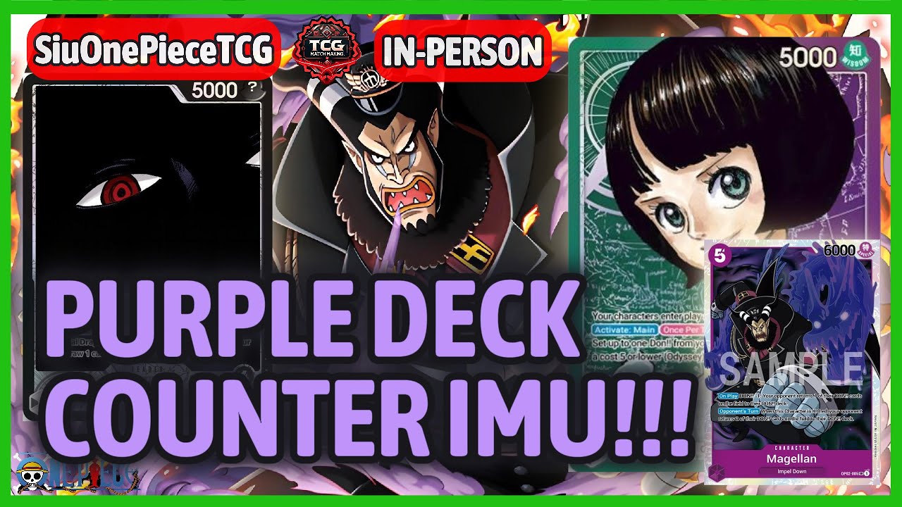 PURPLE DECK COUNTER IMU!! - OP13 ⚫ Imu VS. 🟢🟣 Lim 🎮 GAMEPLAY
