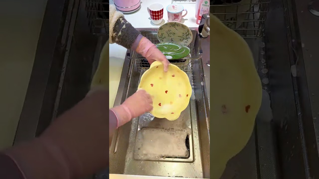 Deep Cleaning Dish Wash ASMR | Extremely Satisfying Kitchen Cleaning | Relaxing Water Sounds