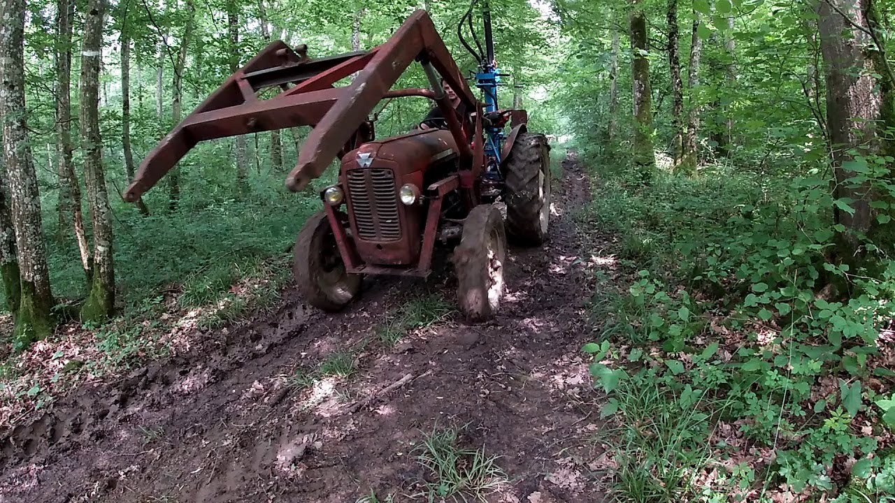 le Massey 35 a la fendeuse 13t