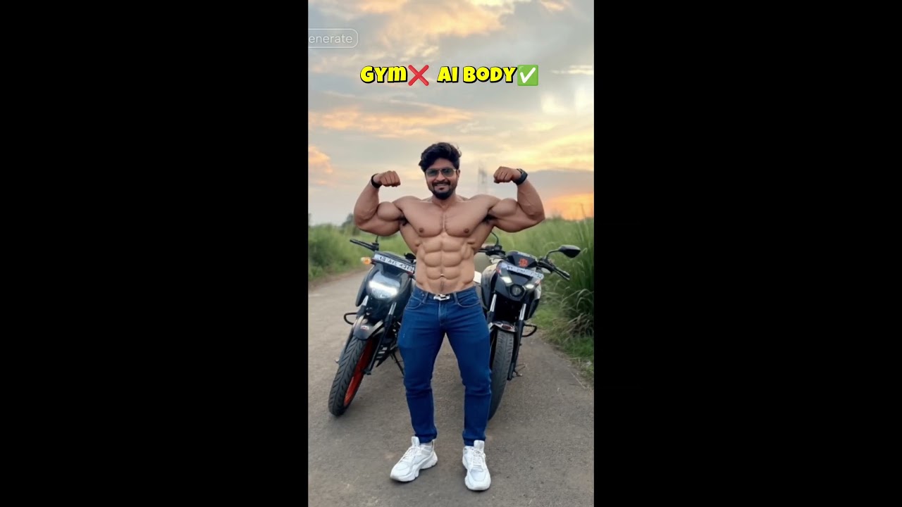 Gym❌ Ai Body✅ || Ai se body || Ai body  #shortsfeed #shorts #ai #funny #comedy #shortsindia #aivideo