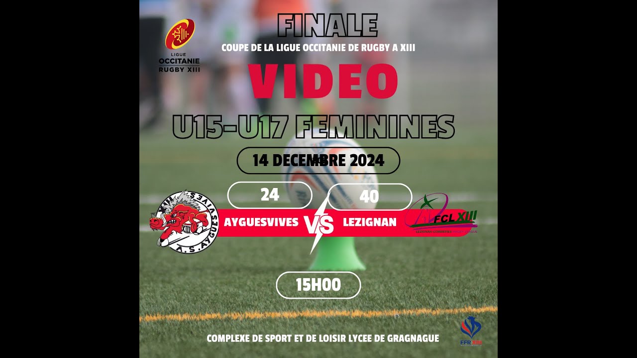 U15-U17 Feminines  Finale AS Ayguesvives - FC Lézignan