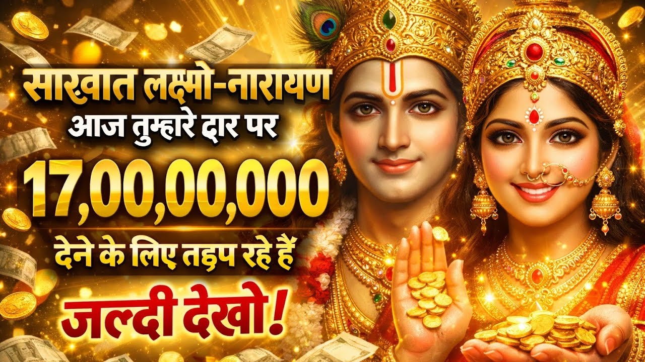 साक्षात लक्ष्मी नारायण आज तुम्हारे द्वारं पर 17,00,00,000 @मां लक्ष्मी का आशीर्वाद #maa #motivation