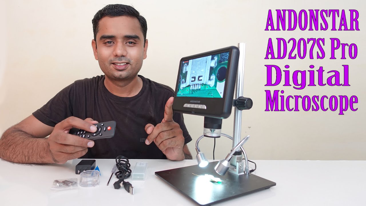 Andonstar AD207S Pro Digital Micoscope with lcd screen & 4k recording for  mobile phone repairing.