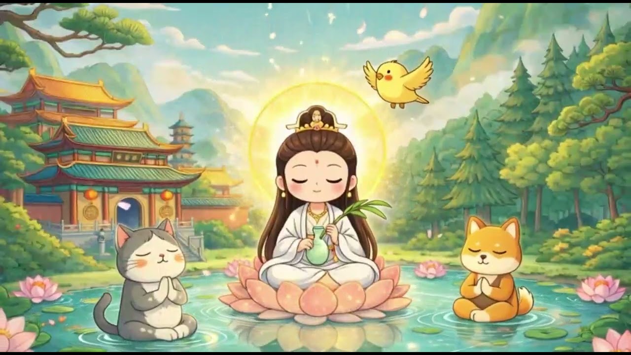 南無觀世音菩薩｜療癒佛曲｜淨化情緒・健康平安｜慈悲能量守護・安定心神・釋放壓力｜安定情緒・釋放焦慮・靜心冥想・助眠放鬆｜求子祈福・消災解厄