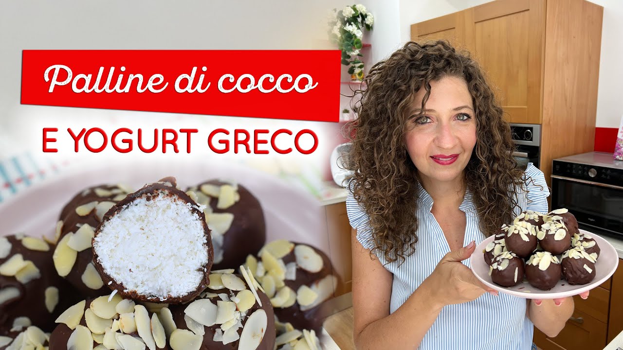 Palline di cocco e yogurt: dessert fresco, leggero e goloso