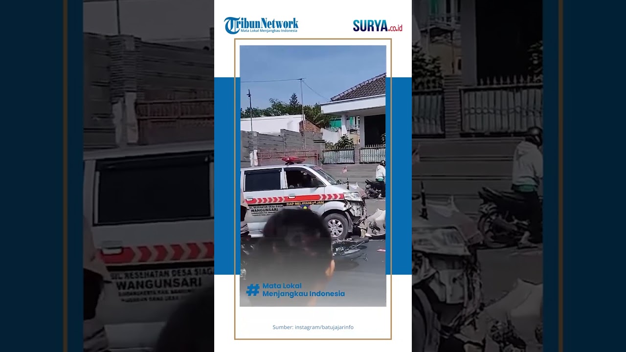 Viral Ambulans Tabrak Pemotor Saat Bawa Pasien Gawat Darurat Gegara Diduga Tak Diberi Jalan