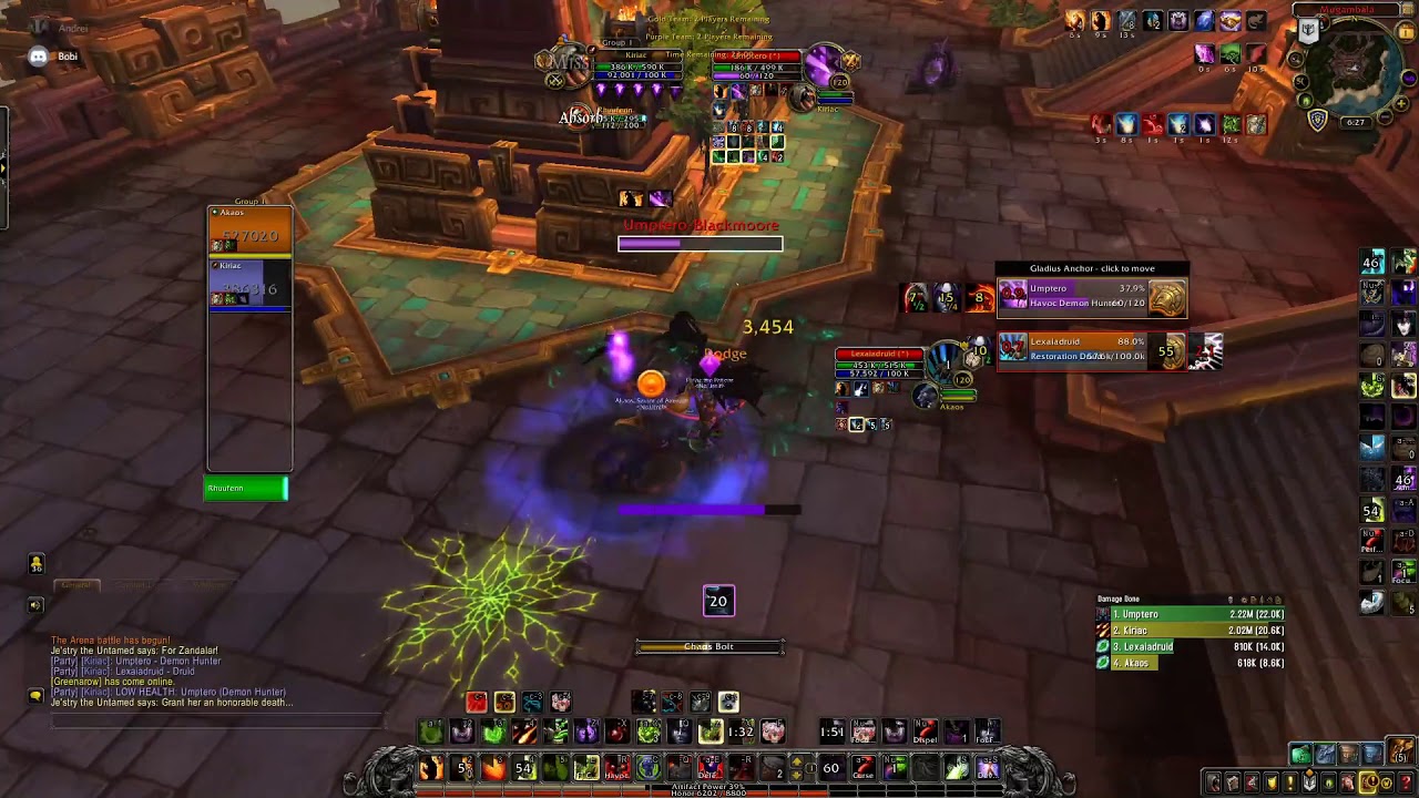 Arena (2v2) part 3 | Destruction Warlock 8.3 arena | Demon Hunters do fall