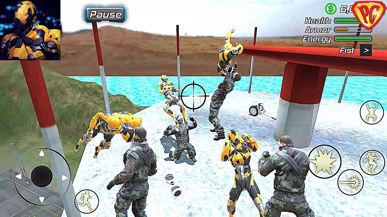 Super Crime Steel War Hero Iron Flying Mech Robot #51 Fight Android GamePlay